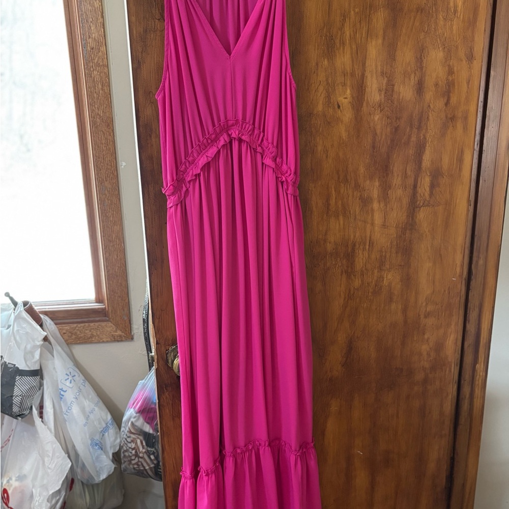 Vibrant Pink Maxi Dress